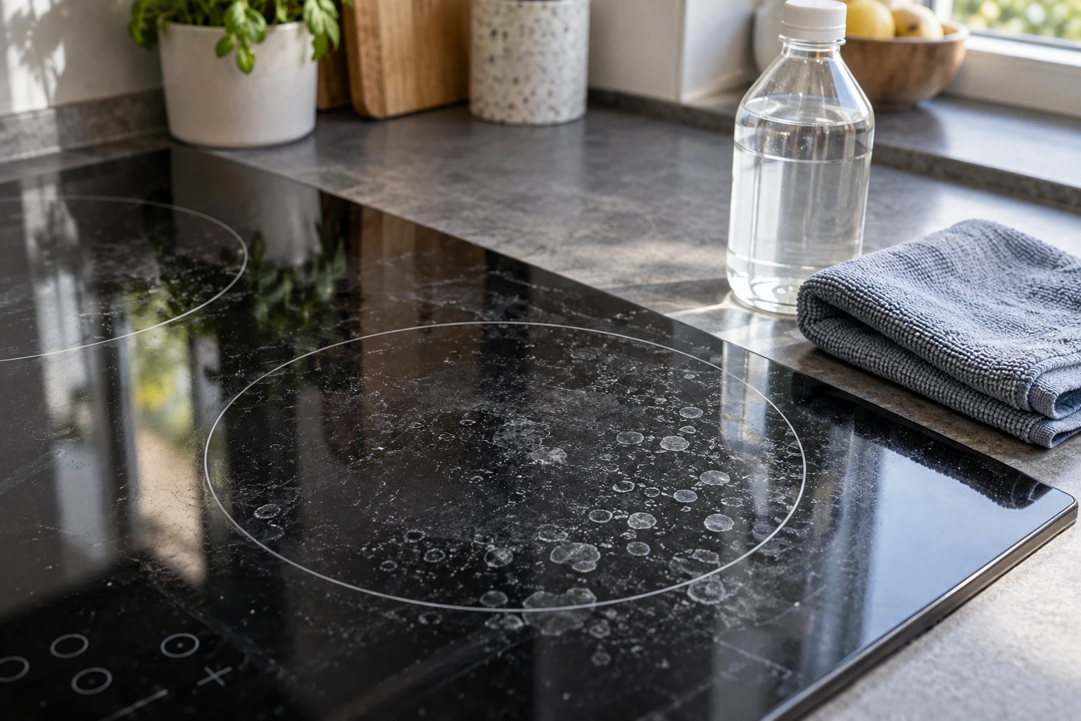 Traces blanches sur la plaque de cuisson : comment les enlever