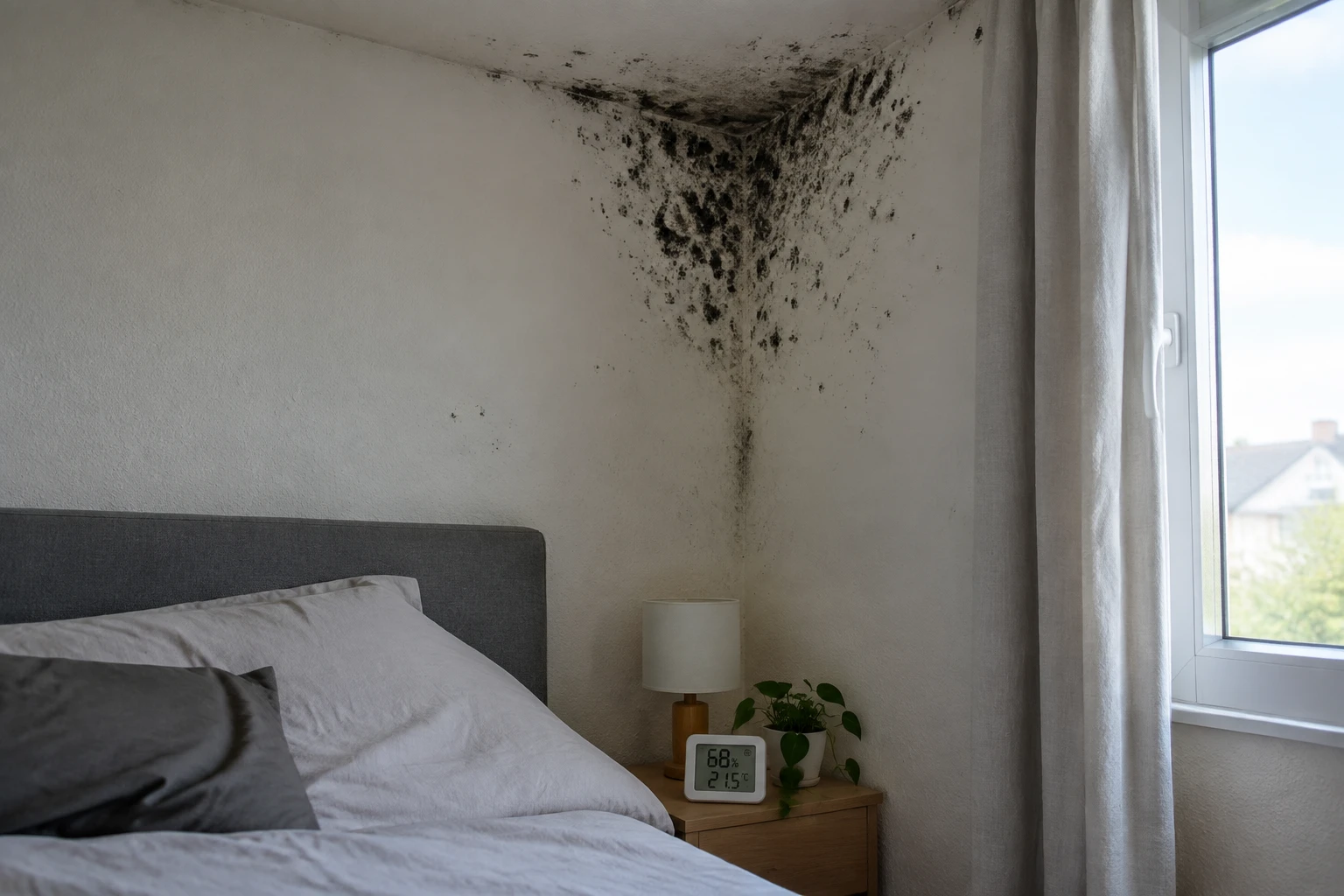 Moisissure mur chambre : trouver la cause et agir vite